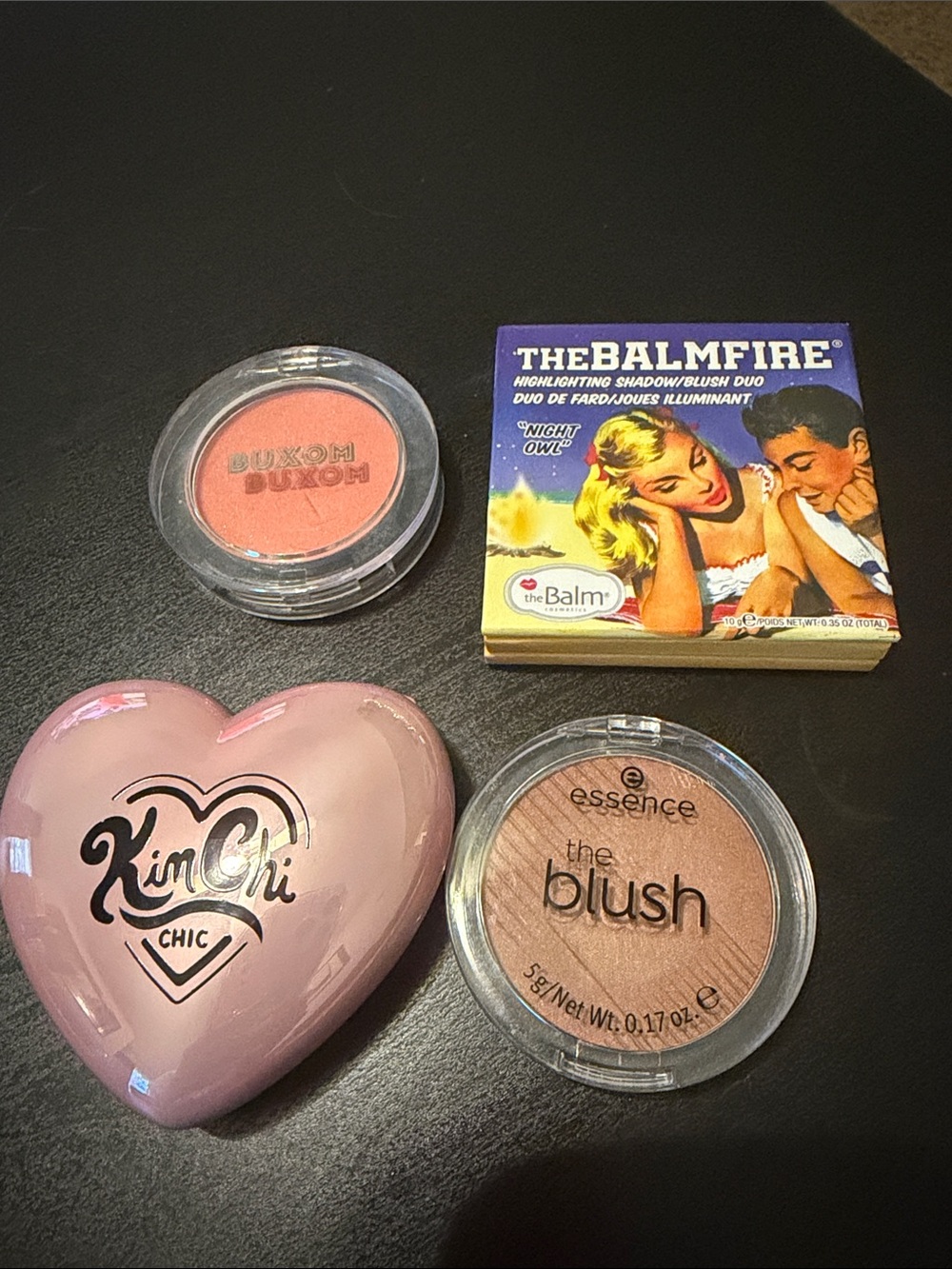 Blush bundle buxom, Kim chi, essence, the balm fire